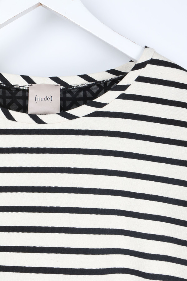 (nude) Round Neck T-Shirt W/ Back Detail (nude) Round Neck T-Shirt W/ Back Detail