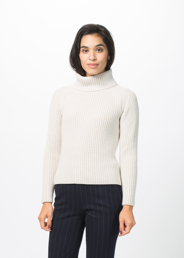 Odeeh Mock Turtleneck Cable Knit Sweater Odeeh Mock Turtleneck Cable Knit Sweater