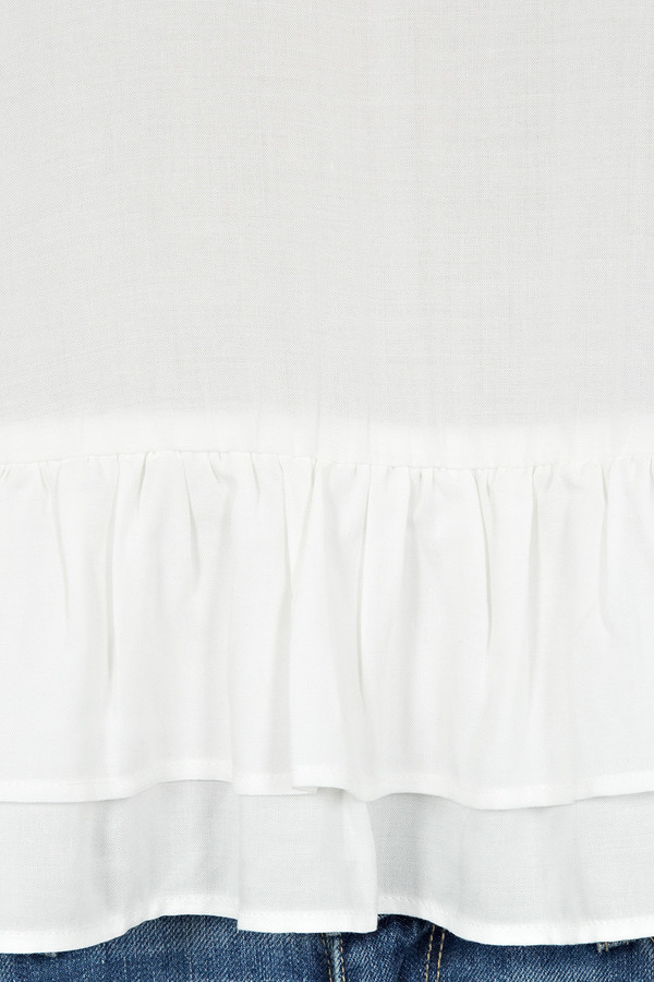 Rodebjer - White Lindy Peplum Frill Tunic Rodebjer - White Lindy Peplum Frill Tunic