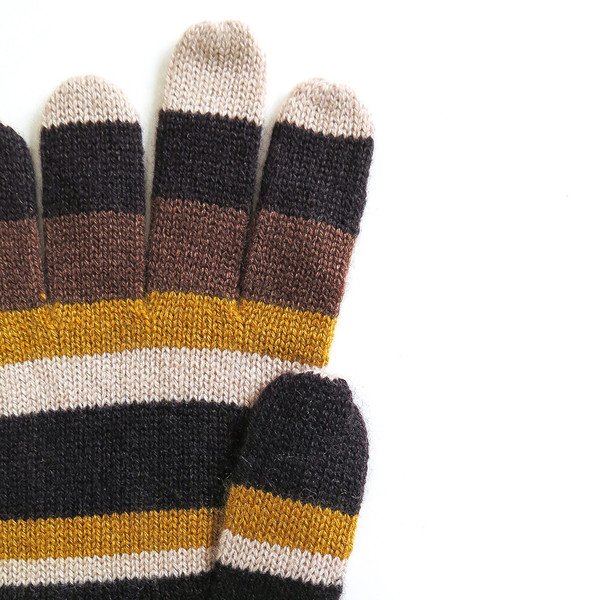 Erica Tanov cashmere striped gloves Erica Tanov cashmere striped gloves