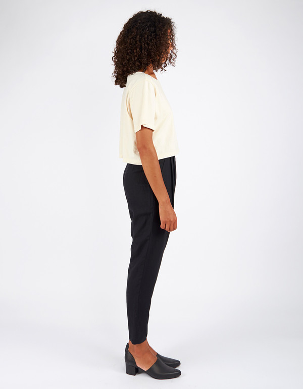 Pansy Crop Tee Natural Pansy Crop Tee Natural