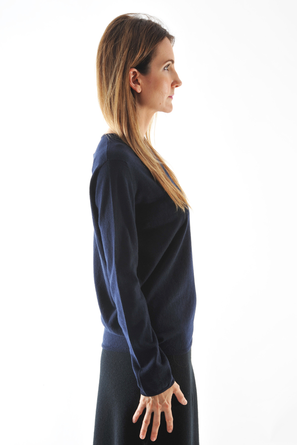 Oyuna Beluga Navy Cashmere Pullover Oyuna Beluga Navy Cashmere Pullover