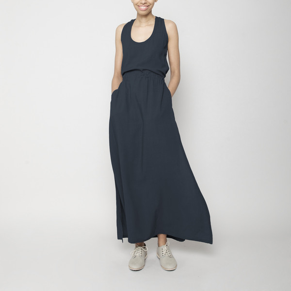 7115 by Szeki Racerback Maxi Dress- Navy FW16 7115 by Szeki Racerback Maxi Dress- Navy FW16