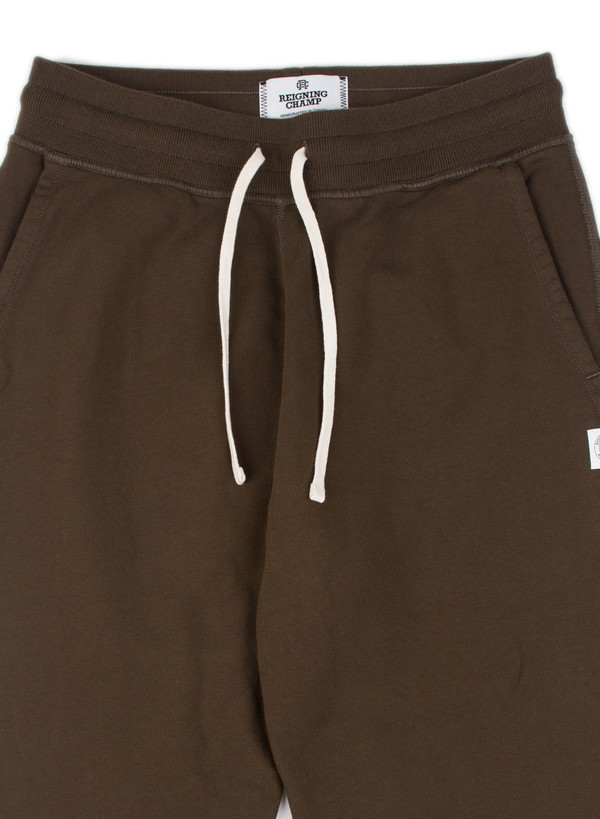 Men's Reigning Champ Knit Midweight Terry Slim Sweatpant Olive Men's Reigning Champ Knit Midweight Terry Slim Sweatpant Olive