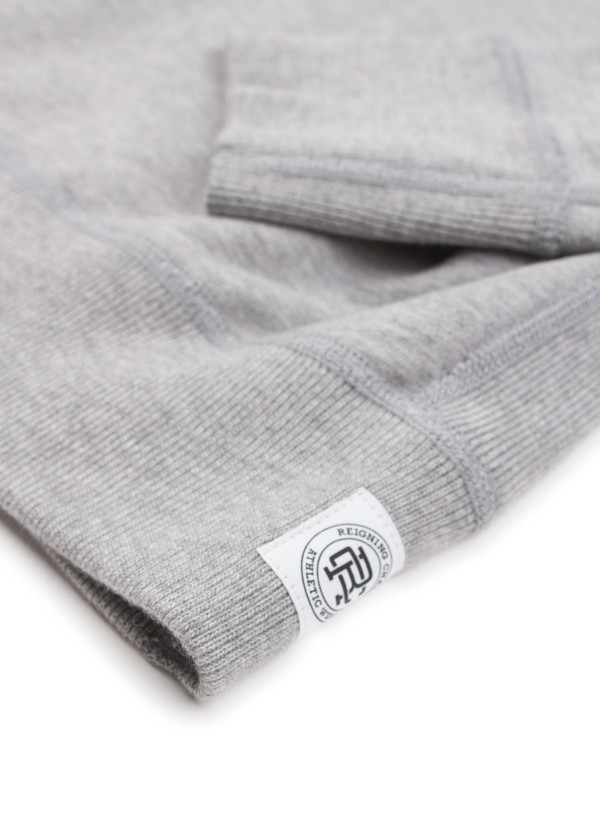 Reigning Champ Midweight Long Sleeve Crewneck Heather Grey Reigning Champ Midweight Long Sleeve Crewneck Heather Grey
