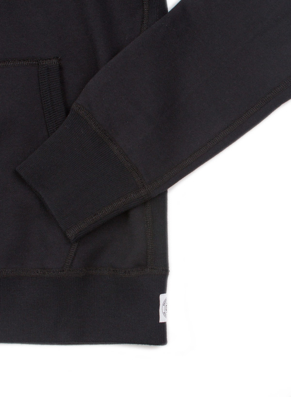 Reigning Champ Midweight Pullover Hoodie Black Reigning Champ Midweight Pullover Hoodie Black