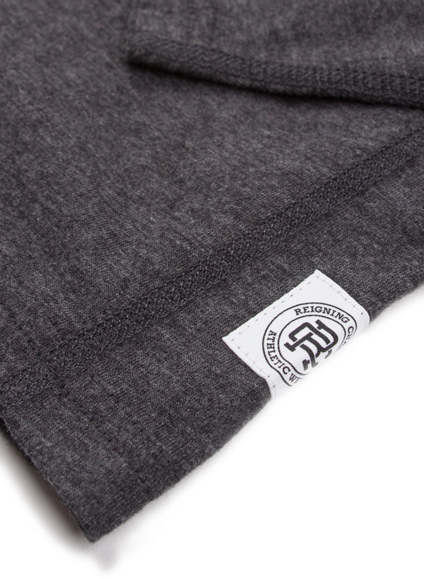 Reigning Champ Ringspun Jersey Long Sleeve Henley H. Charcoal Reigning Champ Ringspun Jersey Long Sleeve Henley H. Charcoal