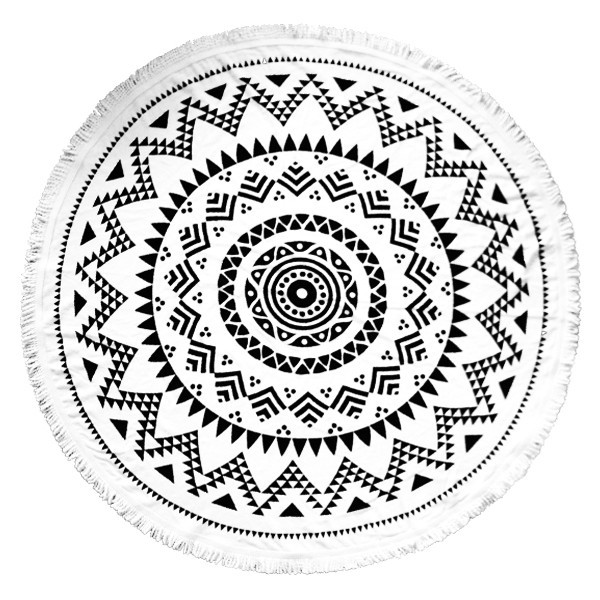 Tofino Towel Co. Long Beach White Edition - Round Towel Tofino Towel Co. Long Beach White Edition - Round Towel