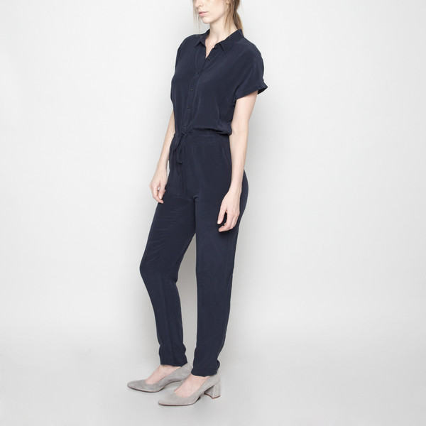 7115 by Szeki Silk Jumpsuit FW16 - Navy 7115 by Szeki Silk Jumpsuit FW16 - Navy
