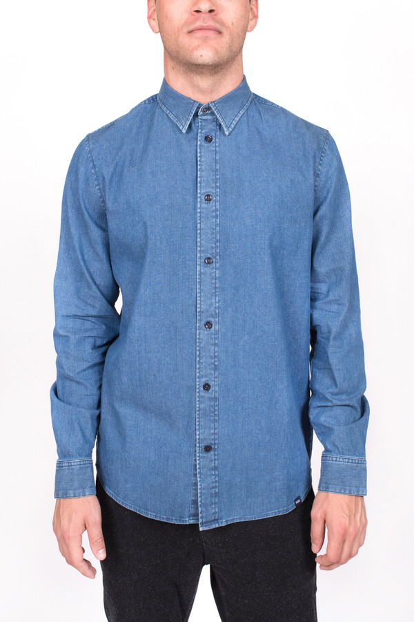 Men's Wood Wood Denim Flint Shirt Men's Wood Wood Denim Flint Shirt
