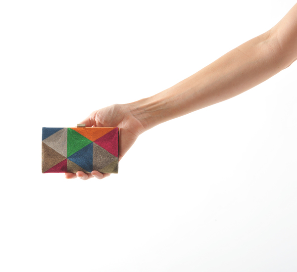 Anne Grand-clément Playtime Multcolor Petite Framed Clutch Anne Grand-clément Playtime Multcolor Petite Framed Clutch