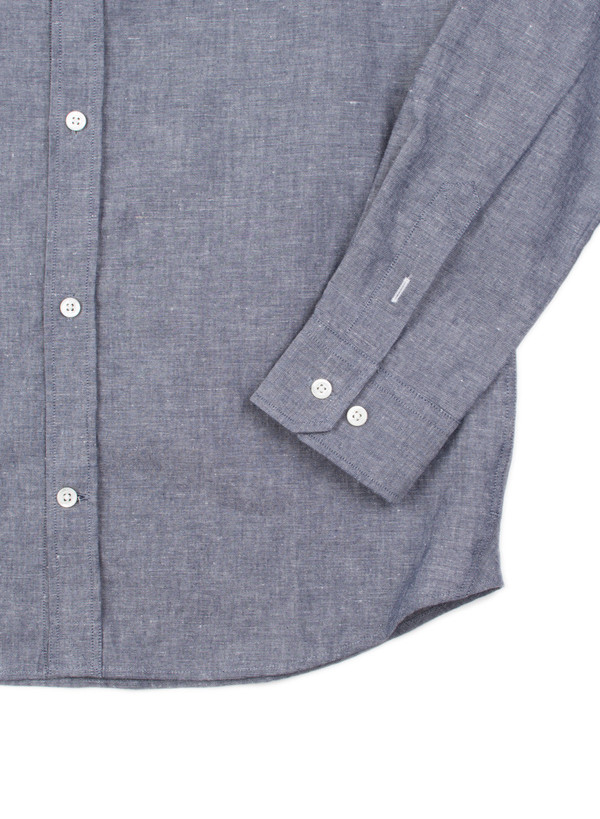Men's Norse Projects Benno Grandad Slub LS Indigo Men's Norse Projects Benno Grandad Slub LS Indigo