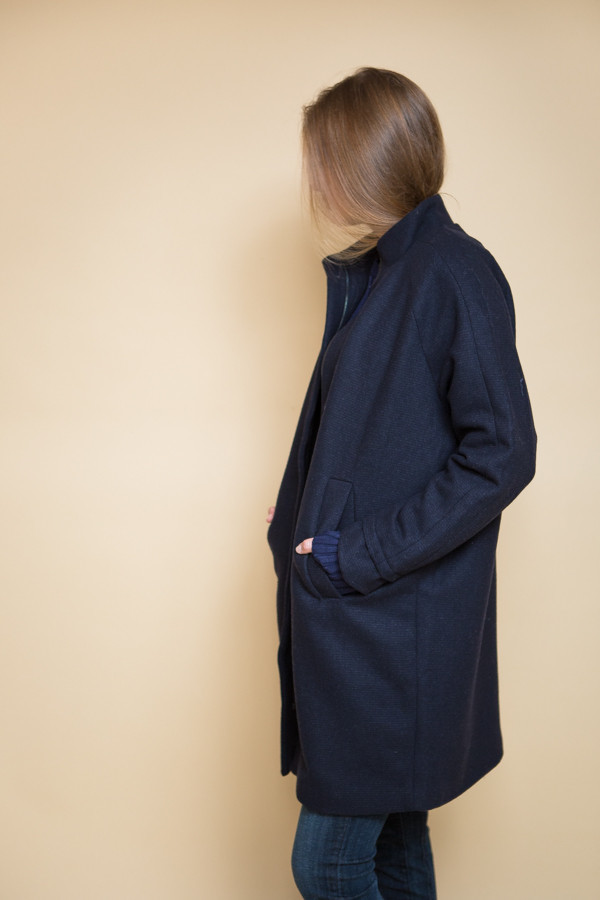Just Female Blend Coat Dark Blue Just Female Blend Coat Dark Blue