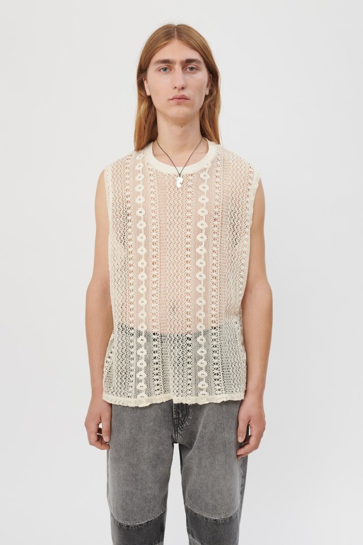 OUR LEGACY crochet knit vset OUR LEGACY CROCHET VEST 46 ニットベスト