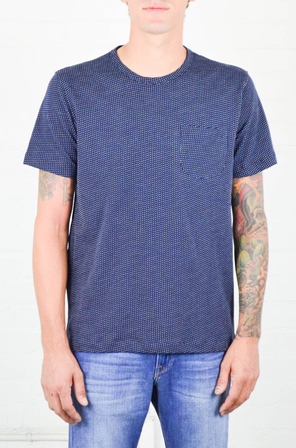 Men's YMC Mini Dot Jersey Blondie Tee Men's YMC Mini Dot Jersey Blondie Tee
