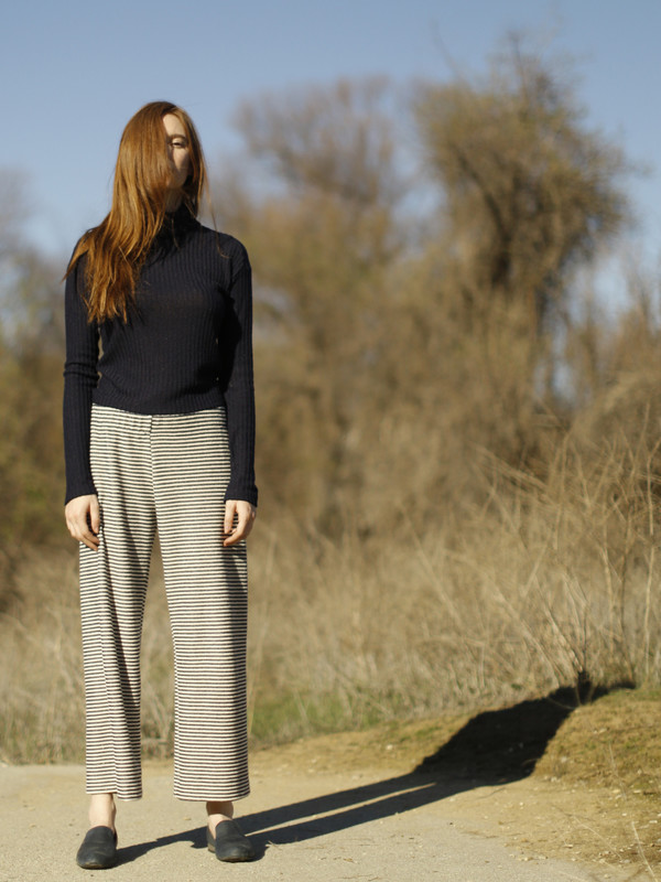 Calder Blake Clyde Wide Leg Stripe Pant Calder Blake Clyde Wide Leg Stripe Pant