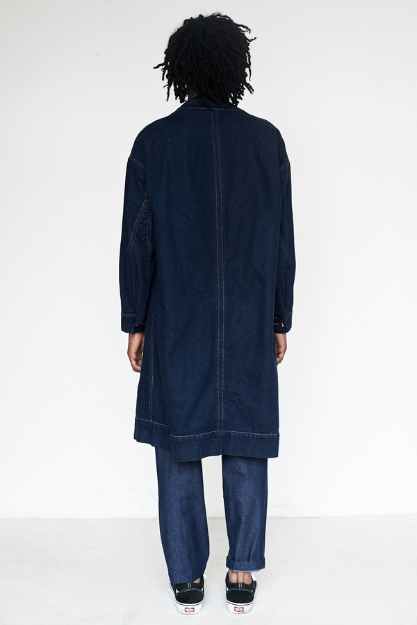 Eckhaus Latta Denim Flasher Coat Eckhaus Latta Denim Flasher Coat