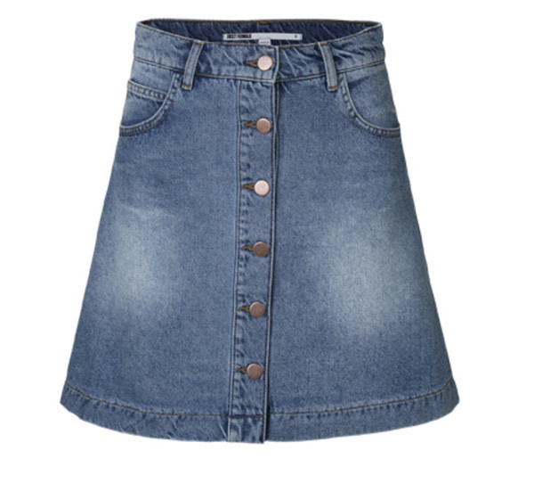 Just Female "Pine" A-Line Denim Mini Just Female "Pine" A-Line Denim Mini