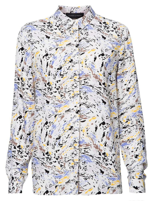 Storm + Marie Storm and Marie "Oil" Long Sleeve Printed Shirt Storm + Marie Storm and Marie "Oil" Long Sleeve Printed Shirt