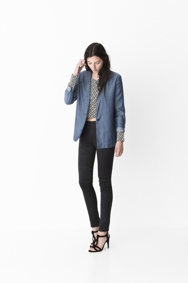 Storm + Marie Storm and Marie "Pihl" Dark Chambray Blazer Storm + Marie Storm and Marie "Pihl" Dark Chambray Blazer