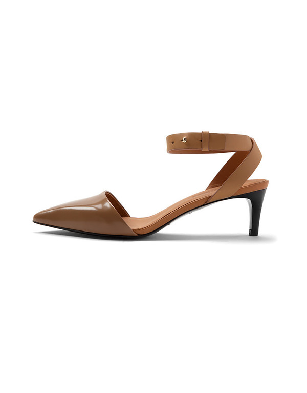 SEE BY CHLOE TAN POINTED TOE HEELED SANDAL SEE BY CHLOE TAN POINTED TOE HEELED SANDAL