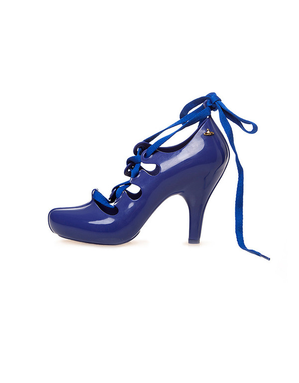 VIVIENNE WESTWOOD MELISSA BLUE LACE UP PUMP VIVIENNE WESTWOOD MELISSA BLUE LACE UP PUMP