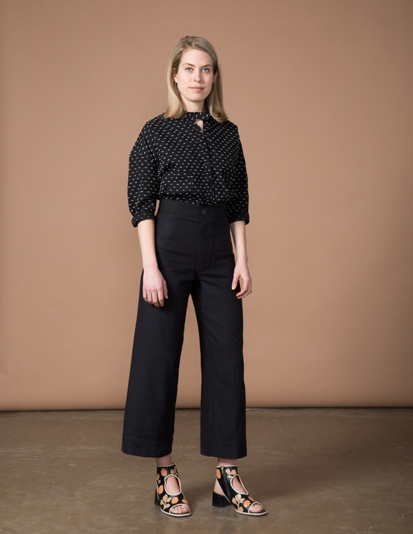 SBJ Austin Isabel Top - Black/White Swiss Dot SBJ Austin Isabel Top - Black/White Swiss Dot