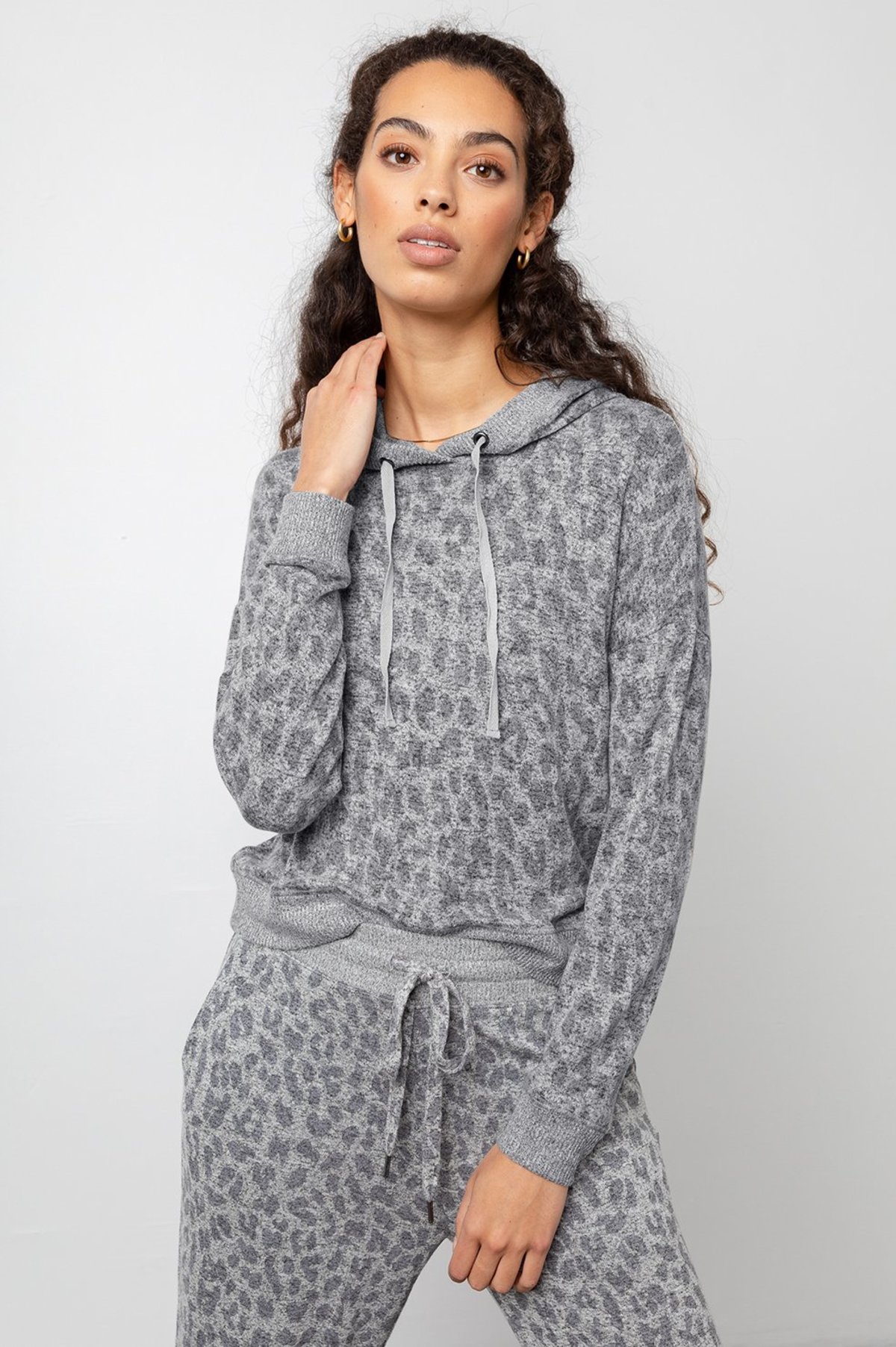 Rails Murray Leopard Sweatshirt - Grey 