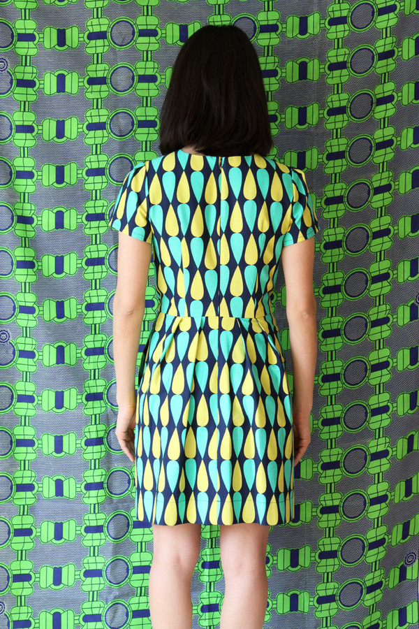 Birds of North America Cormorant Dress (Green and Navy) Birds of North America Cormorant Dress (Green and Navy)