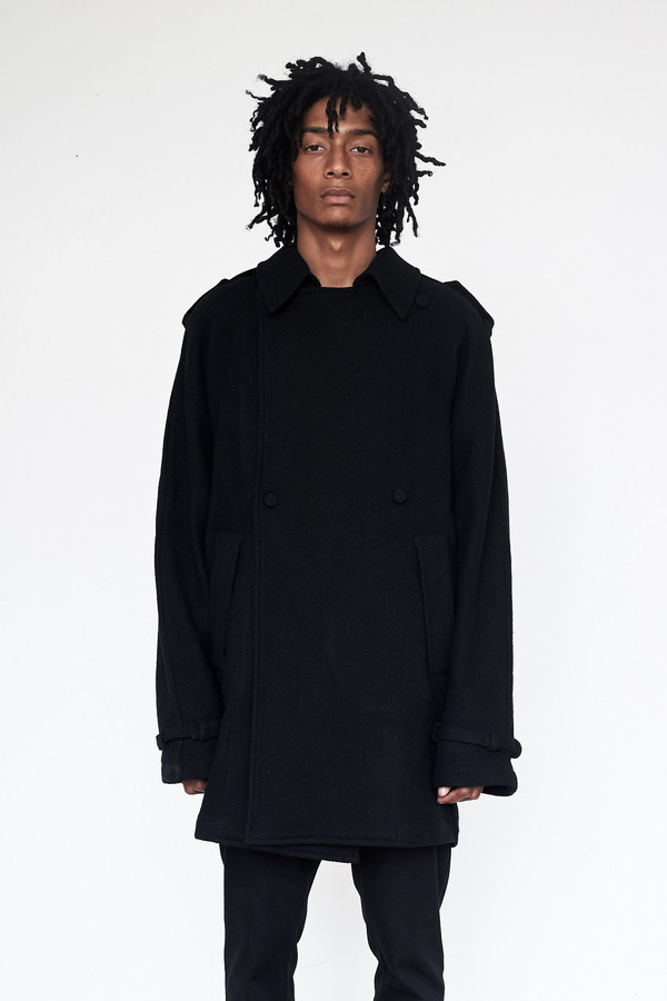 Unisex Assembly New York Wool/Linen Oslo Baggy Trench Unisex Assembly New York Wool/Linen Oslo Baggy Trench