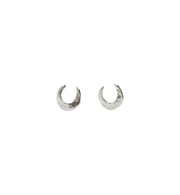 Satomi Kawakita Silver Crescent Moon Studs Satomi Kawakita Silver Crescent Moon Studs