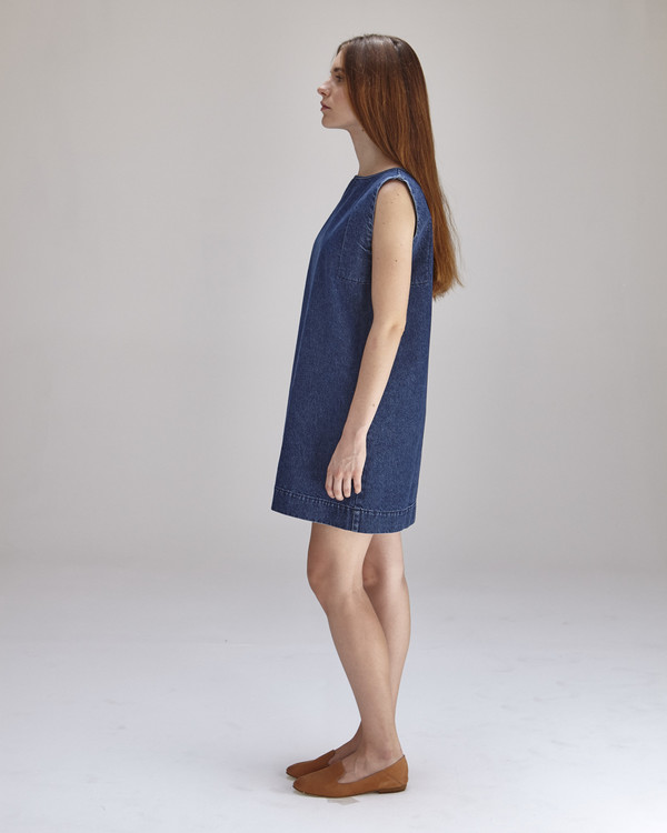 Ilana Kohn Kate Mini Dress in Denim Ilana Kohn Kate Mini Dress in Denim