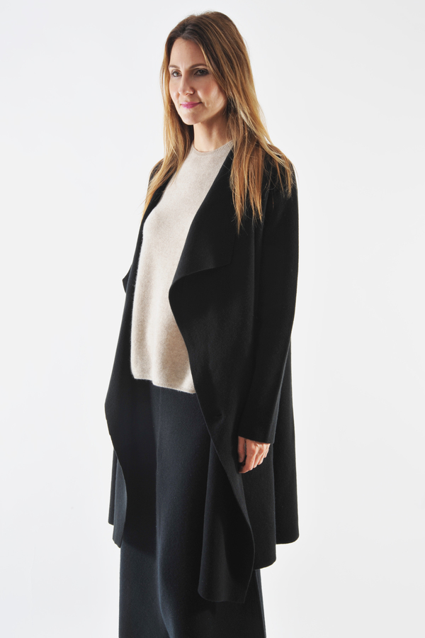 Oyuna Black Cashmere Knitted Coat Oyuna Black Cashmere Knitted Coat