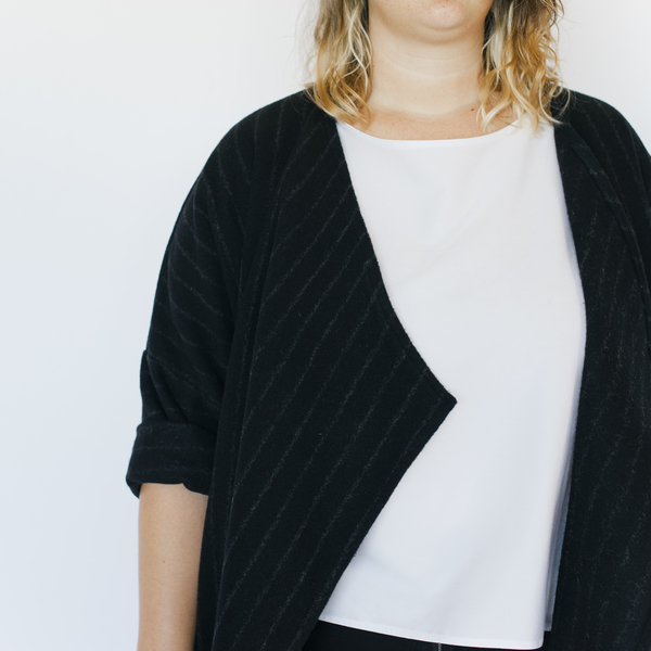 HDH Plus: Striped Tara Jacket HDH Plus: Striped Tara Jacket