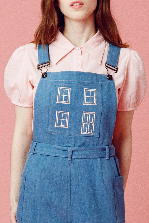 Samantha Pleet Home Sweet Home Overalls - Ultramarine Samantha Pleet Home Sweet Home Overalls - Ultramarine