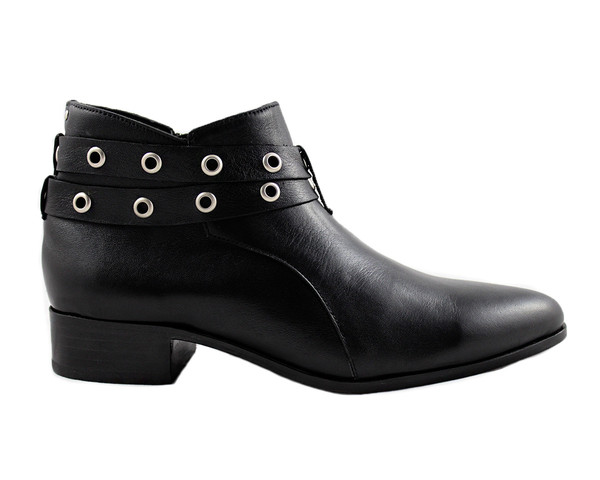 Cartel Footwear AW16 Double Strap Bootie - Salto Black Leather Cartel Footwear AW16 Double Strap Bootie - Salto Black Leather