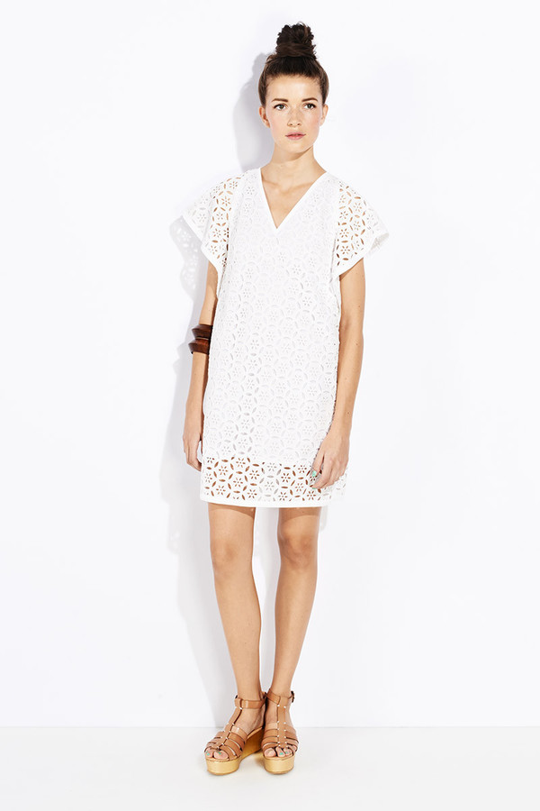 WHIT - CRANE DRESS IN WHITE WHIT - CRANE DRESS IN WHITE