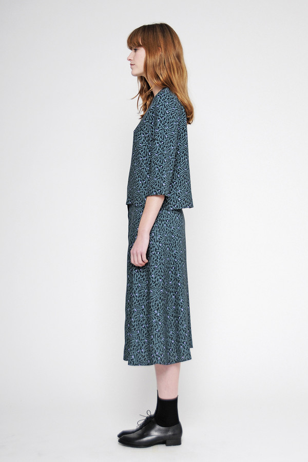 Diarte "Harriet" Printed A-line Midi Skirt Diarte "Harriet" Printed A-line Midi Skirt