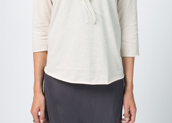 Organic by John Patrick 3/4 Sleeve Crew Neck Tee Organic by John Patrick 3/4 Sleeve Crew Neck Tee