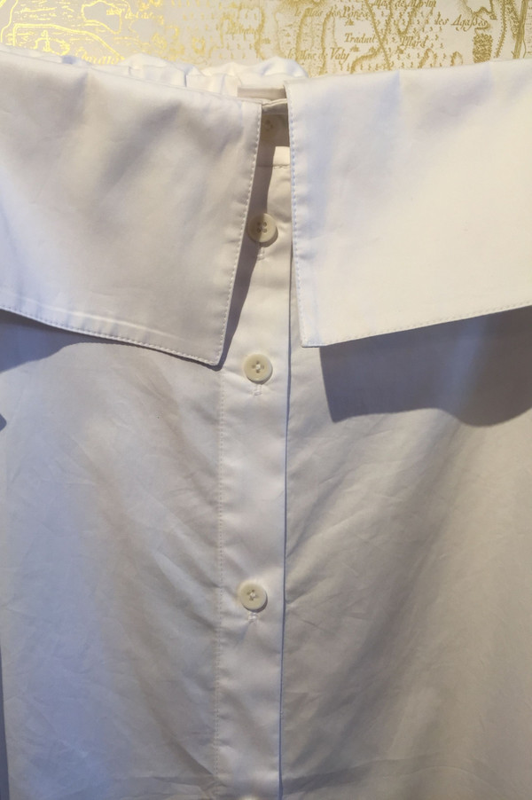 Tibi Cotton poplin off the shoulder shirt Tibi Cotton poplin off the shoulder shirt