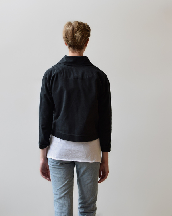 Hackwith Design House Cropped Denim Jacket Hackwith Design House Cropped Denim Jacket