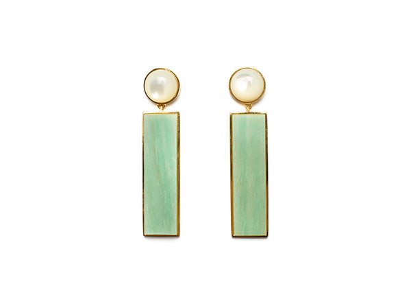 LIZZIE FORTUNATO - REGAL COLUMN EARRINGS LIZZIE FORTUNATO - REGAL COLUMN EARRINGS