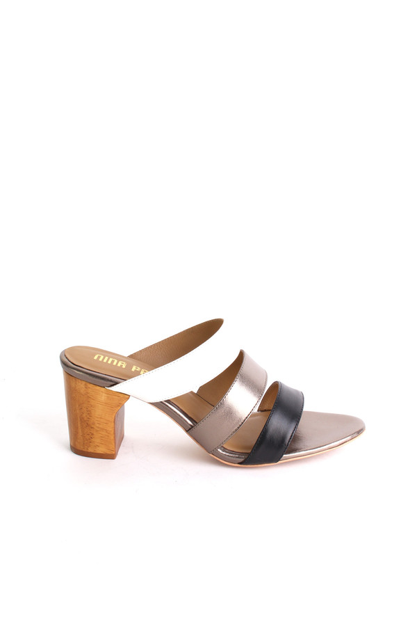 Nina Payne Drea mule in tri-color Nina Payne Drea mule in tri-color