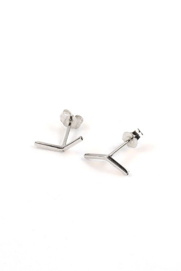 Emily Triplett Insignia earrings in silver Emily Triplett Insignia earrings in silver
