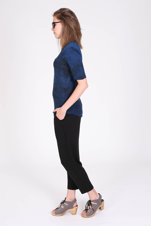 Raquel Allegra Jersey basic tee in midnight Raquel Allegra Jersey basic tee in midnight