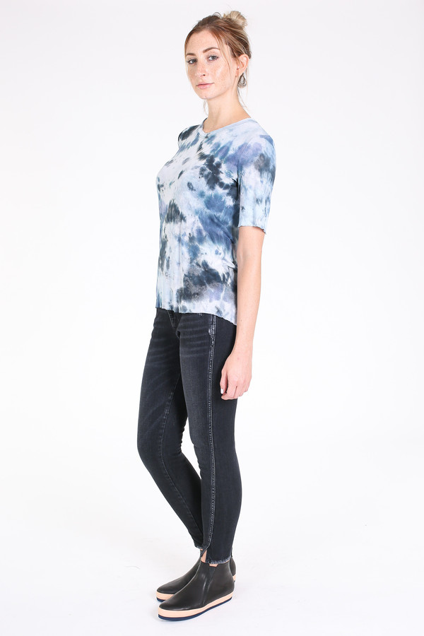 Raquel Allegra Jersey basic tee in midnight Raquel Allegra Jersey basic tee in midnight