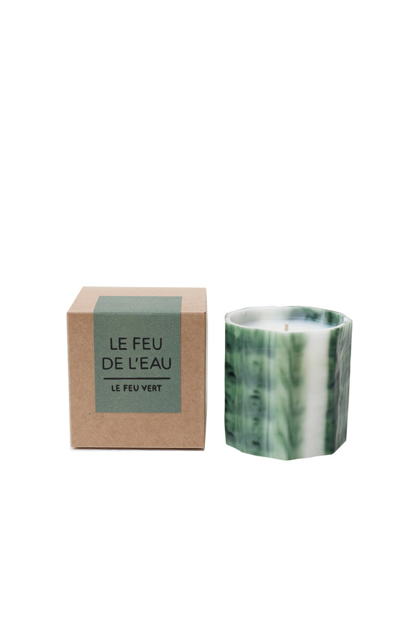 Le Feu De L’Eau Le feu candle in vert Le Feu De L’Eau Le feu candle in vert