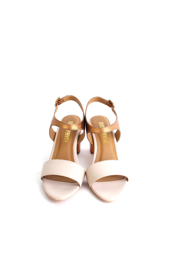 Nina Payne Leonor sandal in cream/bronze Nina Payne Leonor sandal in cream/bronze