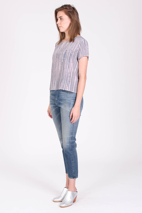 The Podolls Luz pocket tee in asawa print The Podolls Luz pocket tee in asawa print