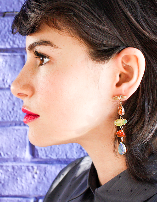 Melissa Joy Manning One of a kind mixed opal earrings Melissa Joy Manning One of a kind mixed opal earrings